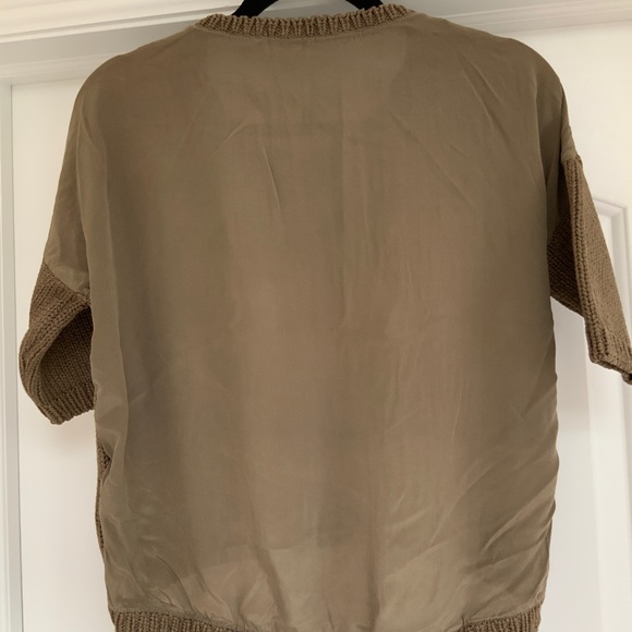 Massimo Dutti cotton silk sweater top - Picture 3 of 3